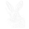 Malování podle čísel - ROZTOMILÝ KRÁLÍK