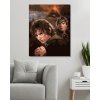 Malování podle čísel - FRODO A SAM U HORY OSUDU (PÁN PRSTENŮ)