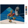 Malování podle čísel - SCOOBY BOXER A STRAŠIDELNÝ BOXOVACÍ PYTEL (SCOOBY DOO)