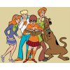 Malování podle čísel - SHAGGY, SCOOBY, DAPHNE, VELMA A FRED (SCOOBY DOO)