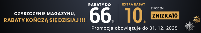 Rabaty do 66 % + extra rabat 10 %