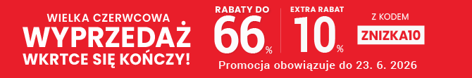 Rabaty do 66 % + extra rabat 10 %
