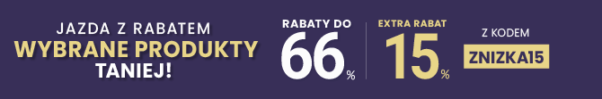 Rabaty do 66 % + extra rabat 15 %