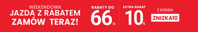 Rabaty do 66 % + extra rabat 10 %