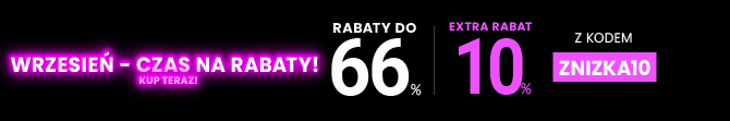 Rabaty do 66 % + extra rabat 10 %