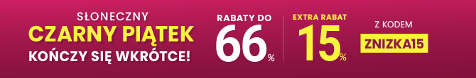 Rabaty do 66 % + extra rabat 15 %