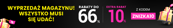 Rabaty do 66 % + extra rabat 10 %