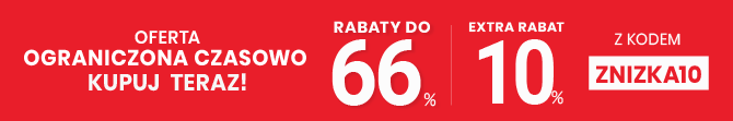 Rabaty do 66 % + extra rabat 10 %