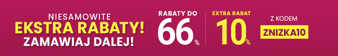 Rabaty do 66 % + extra rabat 10 %