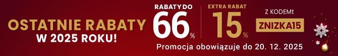 Rabaty do 66 % + extra rabat 15 %
