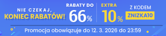 Rabaty do 66 % + extra rabat 10 %