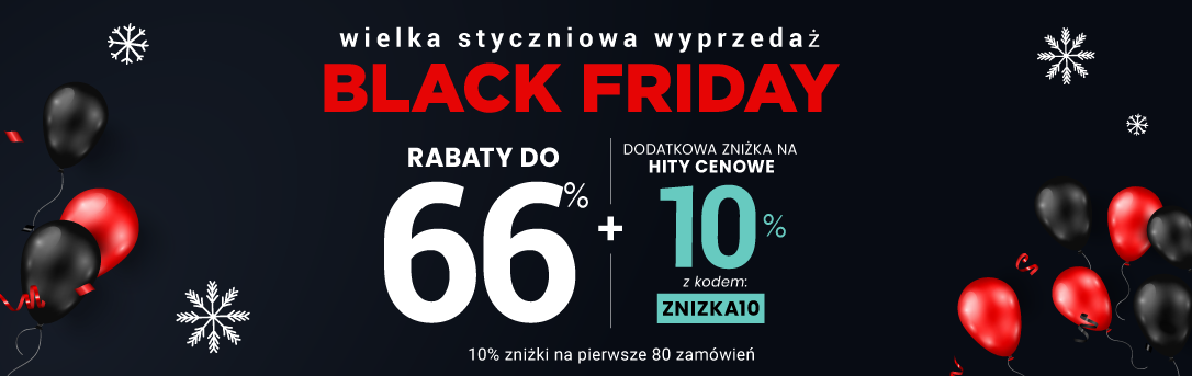 Rabaty do 66 % + extra rabat 10 %