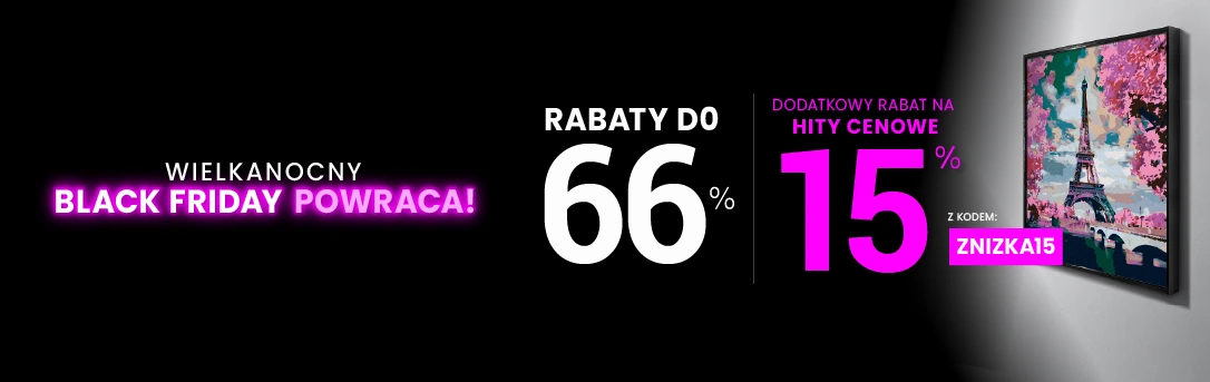 Rabaty do 66 % + extra rabat 15 %