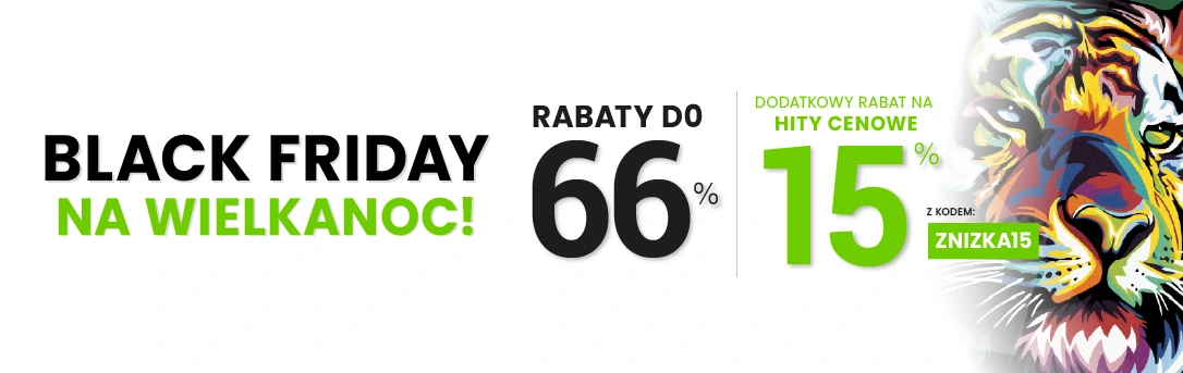 Rabaty do 66 % + extra rabat 15 %