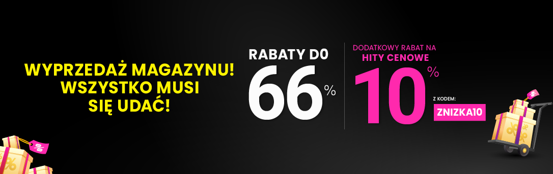 Rabaty do 66 % + extra rabat 10 %