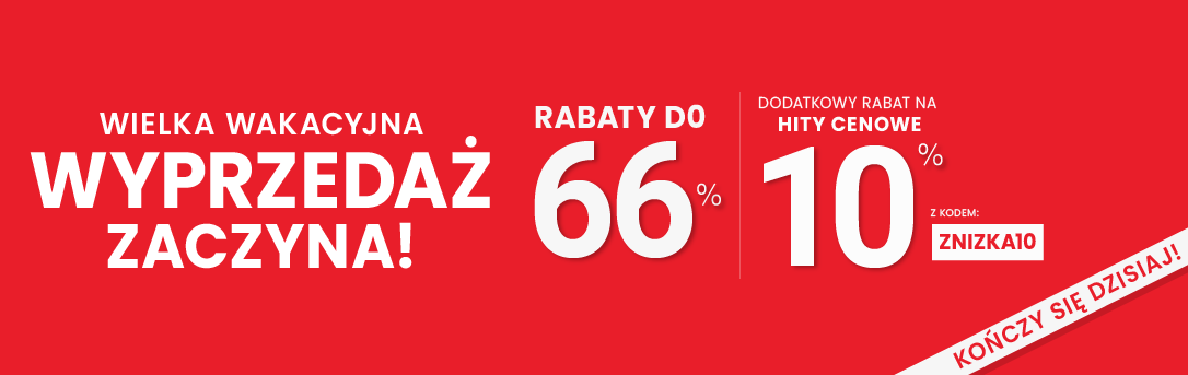 Rabaty do 66 % + extra rabat 10 %
