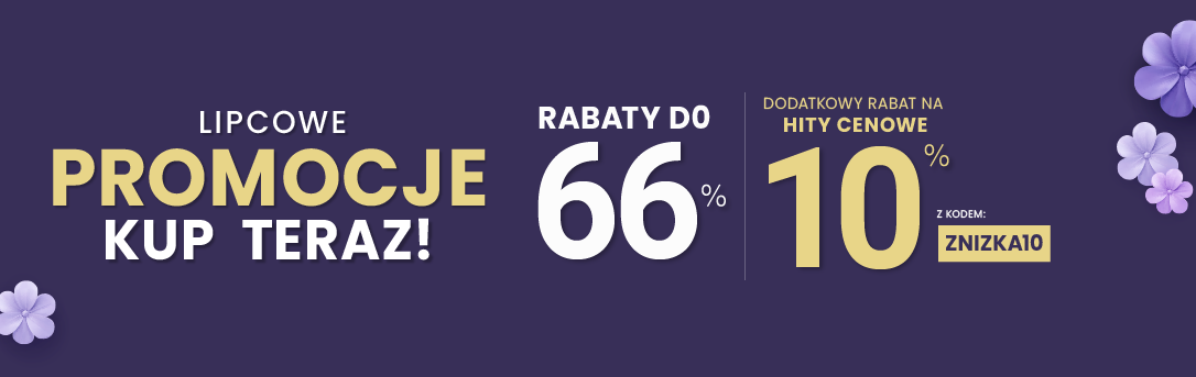 Rabaty do 66 % + extra rabat 10 %