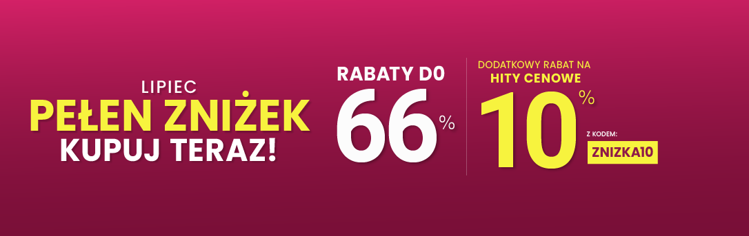 Rabaty do 66 % + extra rabat 10 %