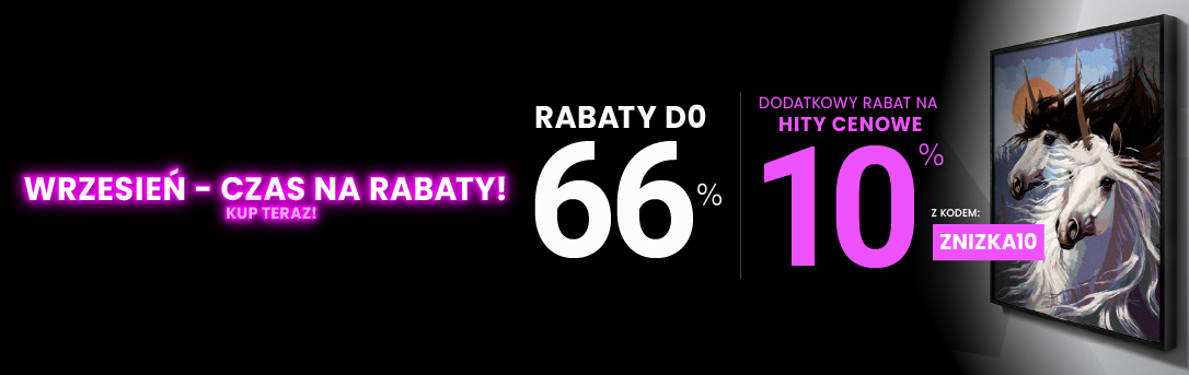 Rabaty do 66 % + extra rabat 10 %