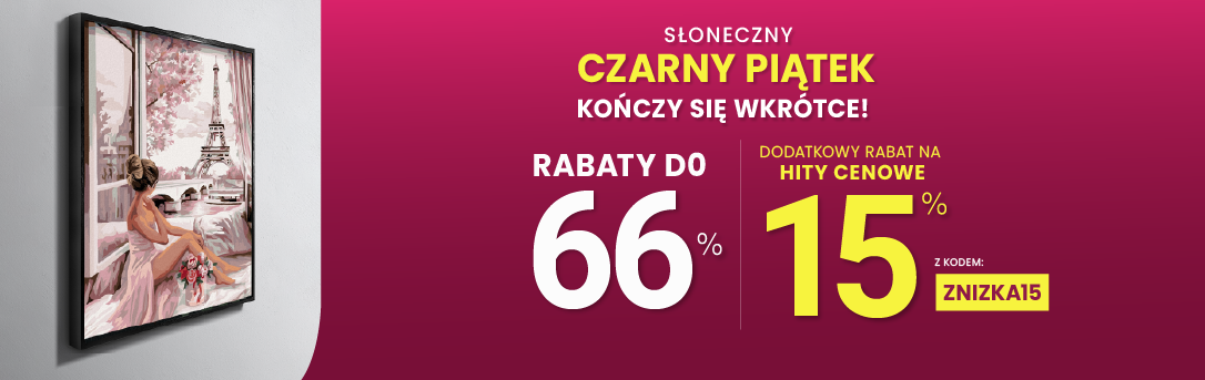 Rabaty do 66 % + extra rabat 15 %