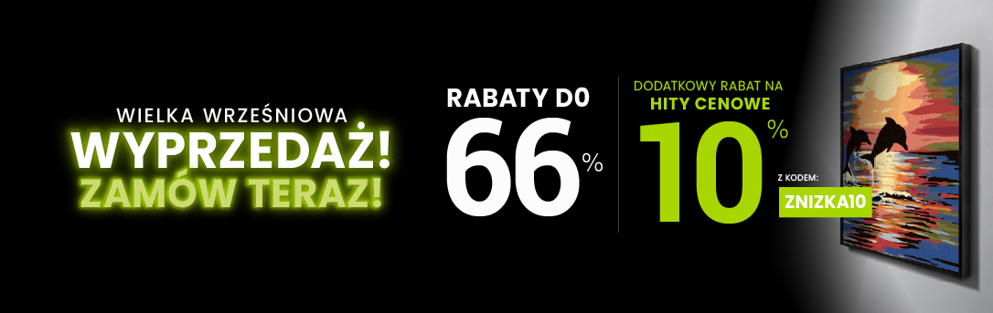 Rabaty do 66 % + extra rabat 10 %