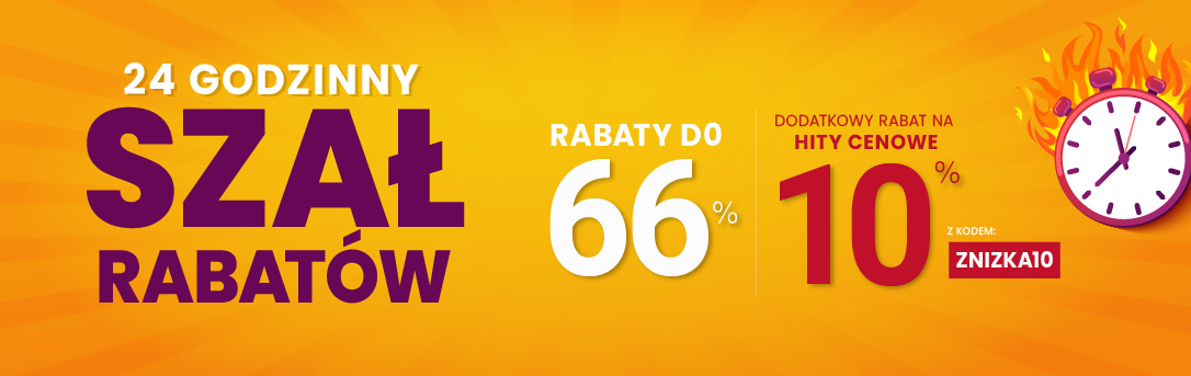 Rabaty do 66 % + extra rabat 10 %