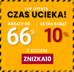Rabaty do 66 % + extra rabat 10 %