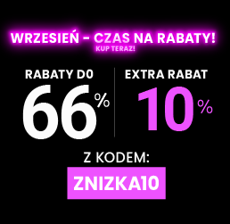 Rabaty do 66 % + extra rabat 10 %