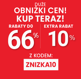 Rabaty do 66 % + extra rabat 10 %