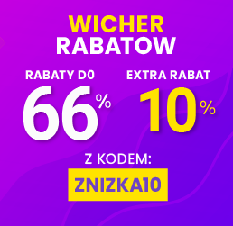 Rabaty do 66 % + extra rabat 10 %