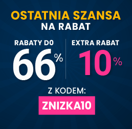 Rabaty do 66 % + extra rabat 10 %