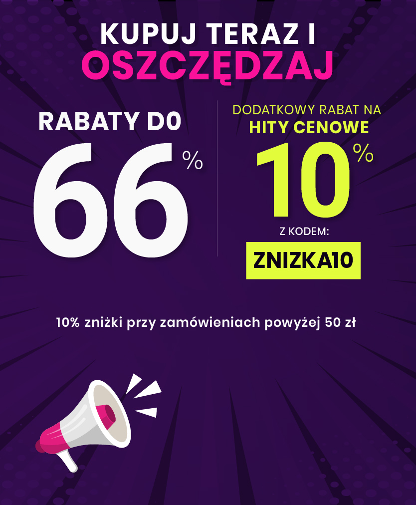 Rabaty do 66 % + extra rabat 10 %