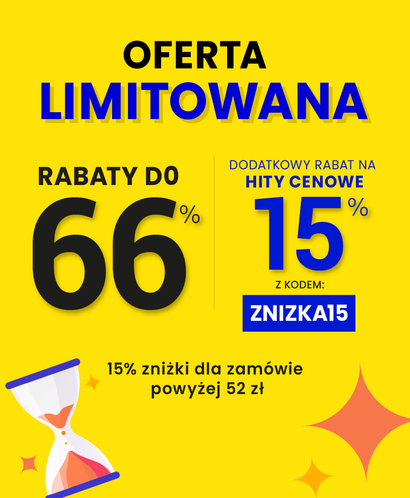 Rabaty do 66 % + extra rabat 15 %