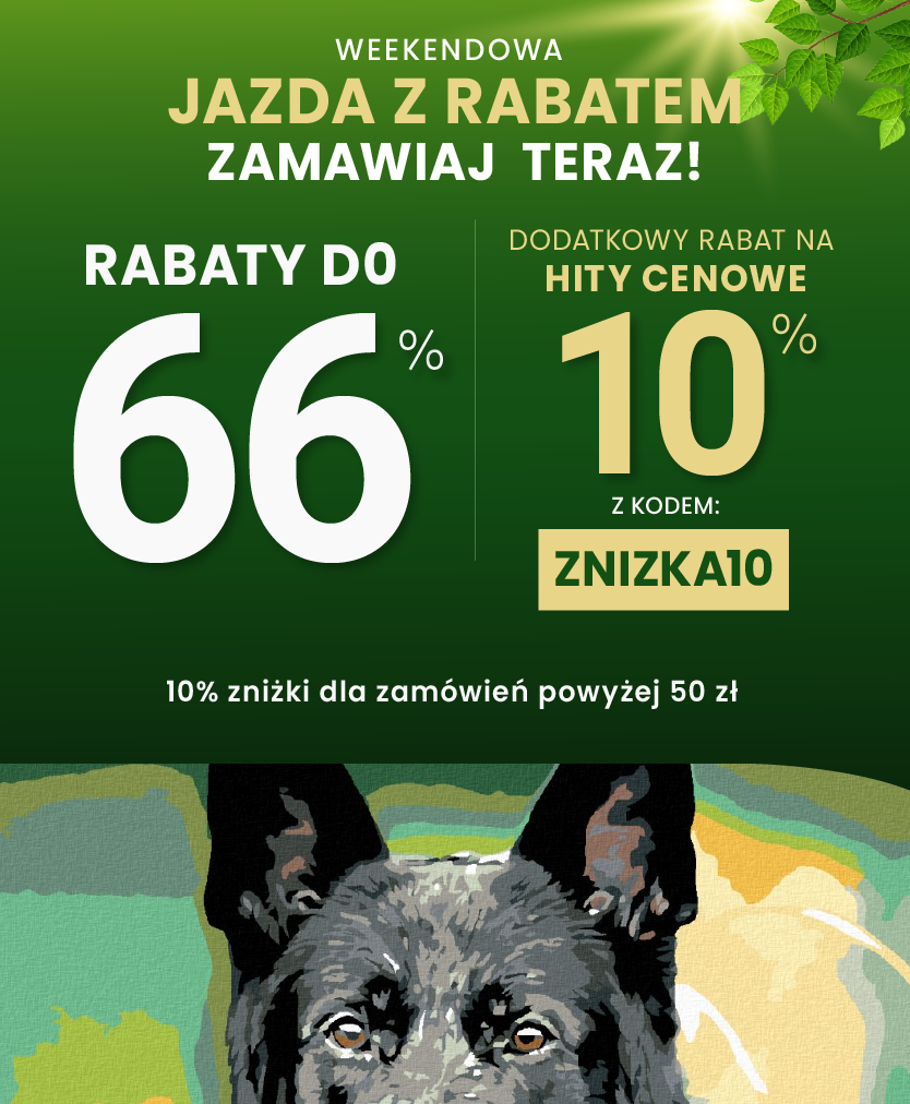 Rabaty do 66 % + extra rabat 10 %