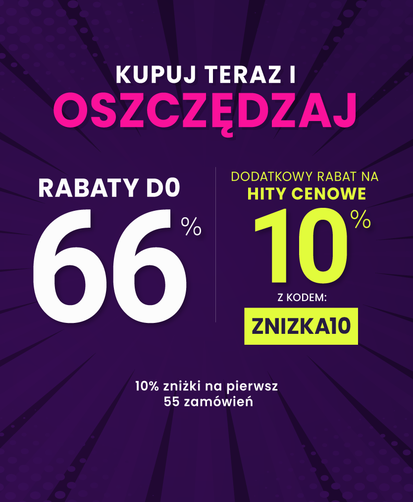 Rabaty do 66 % + extra rabat 10 %