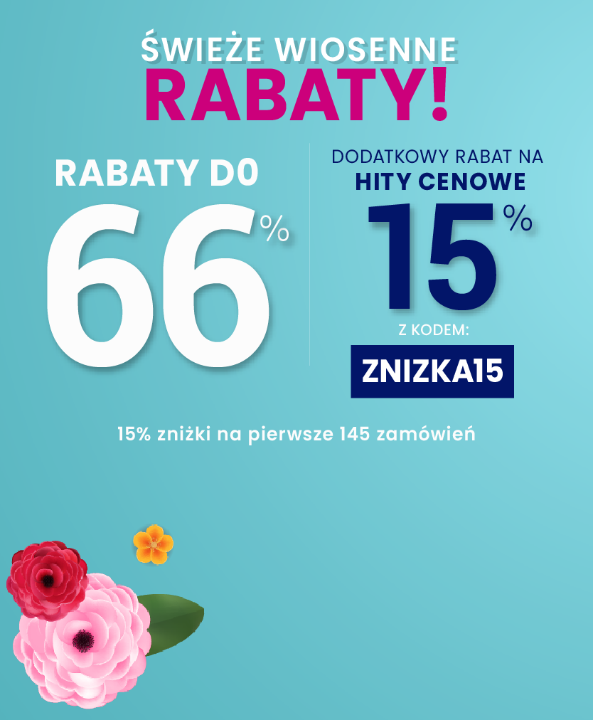 Rabaty do 66 % + extra rabat 15 %