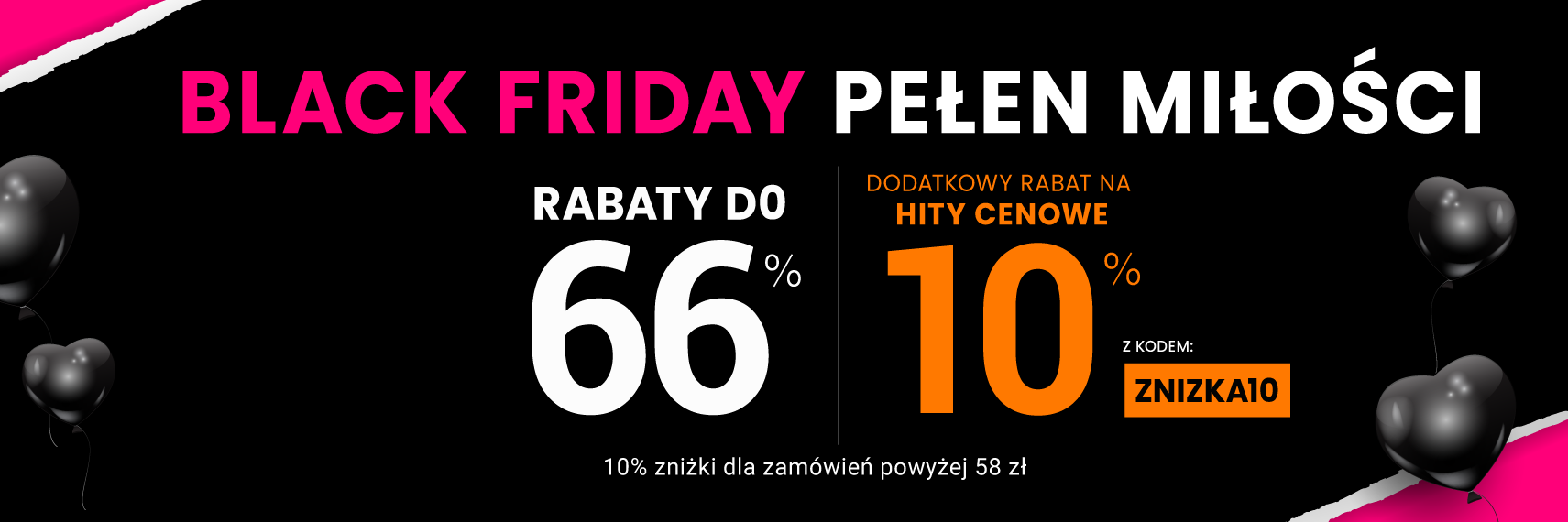 Rabaty do 66 % + extra rabat 10 %