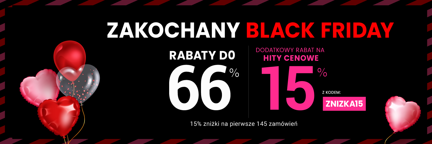 Rabaty do 66 % + extra rabat 15 %