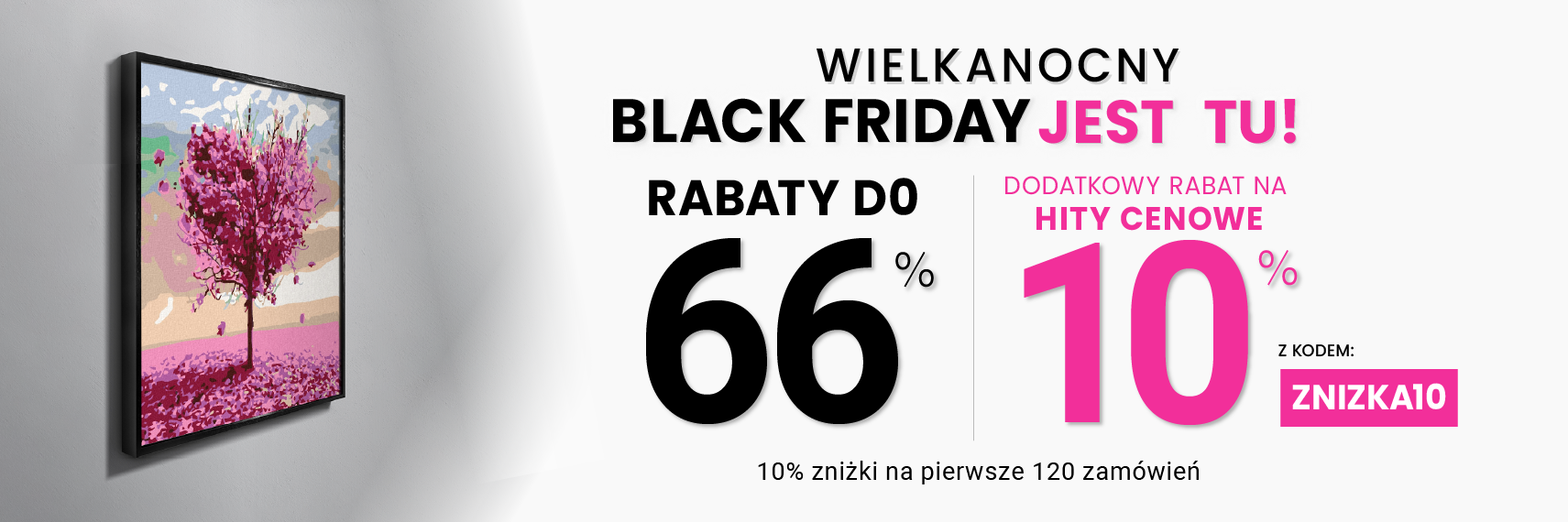 Rabaty do 66 % + extra rabat 10 %