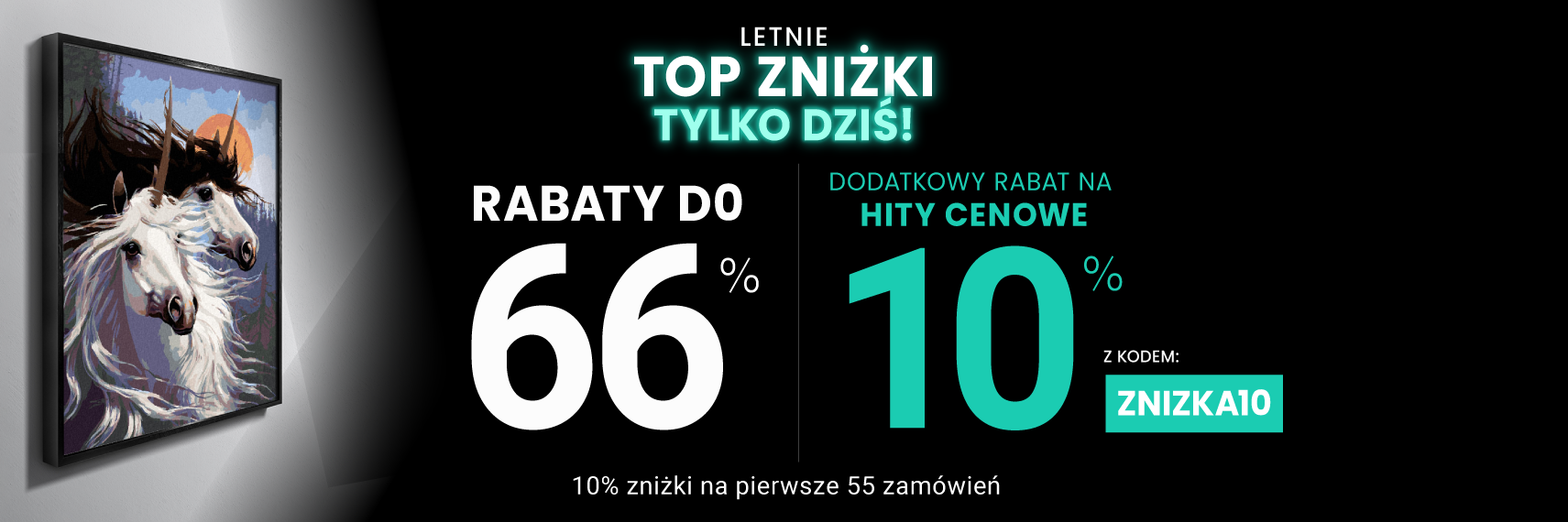 Rabaty do 66 % + extra rabat 10 %
