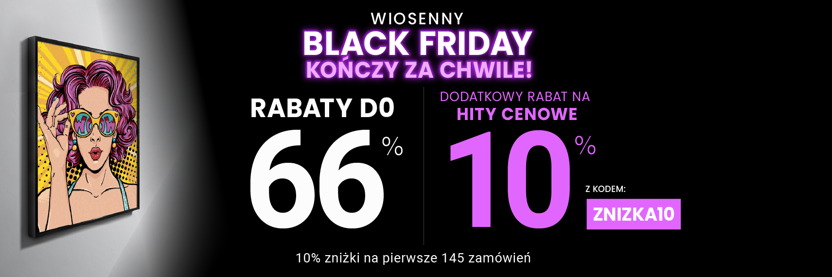 Rabaty do 66 % + extra rabat 10 %