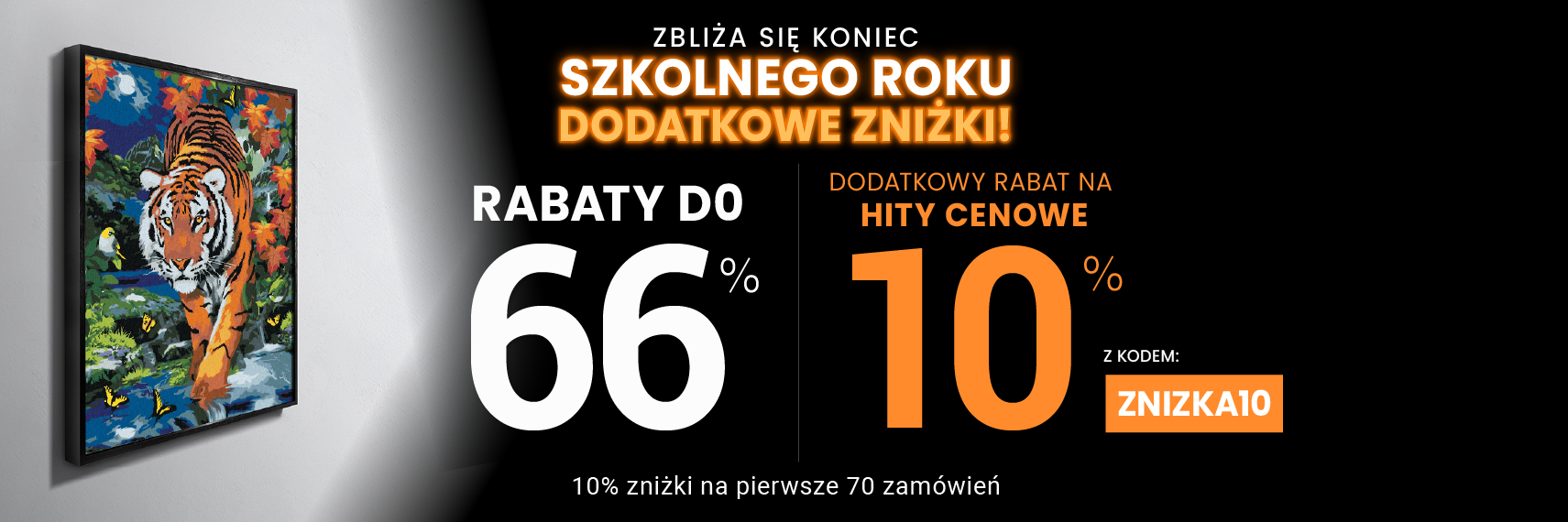 Rabaty do 66 % + extra rabat 10 %