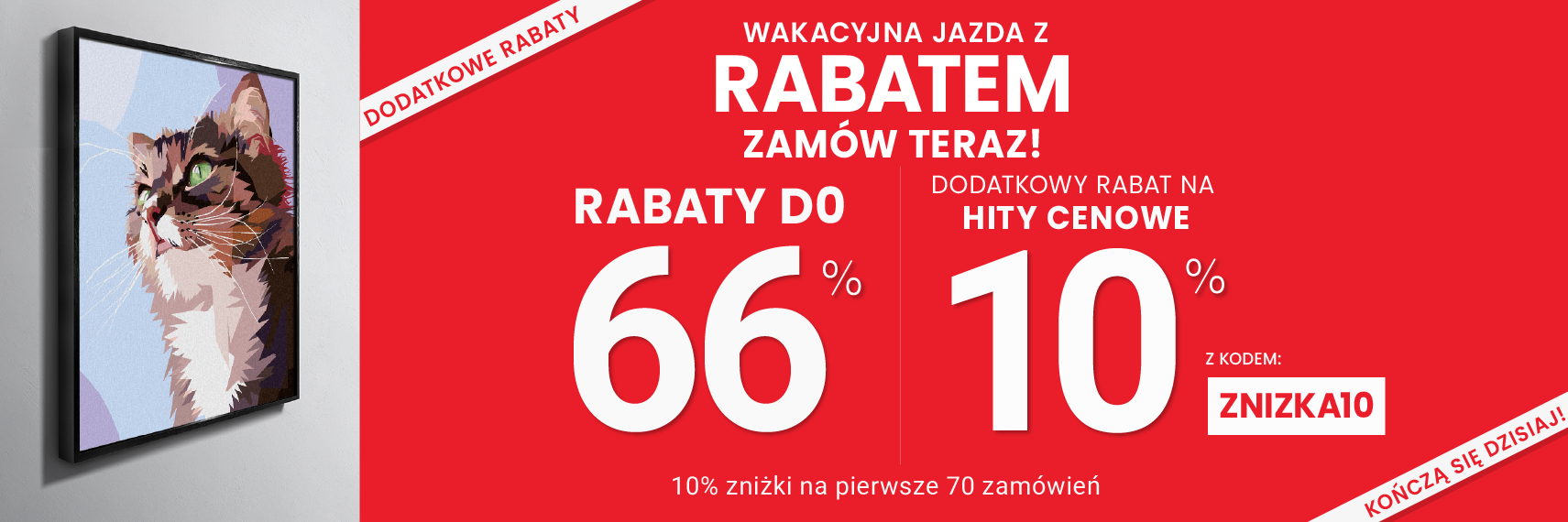 Rabaty do 66 % + extra rabat 10 %