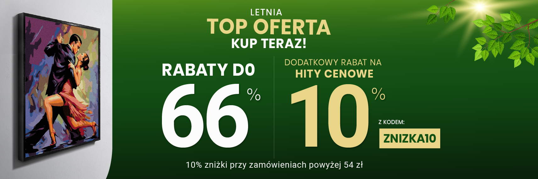 Rabaty do 66 % + extra rabat 10 %