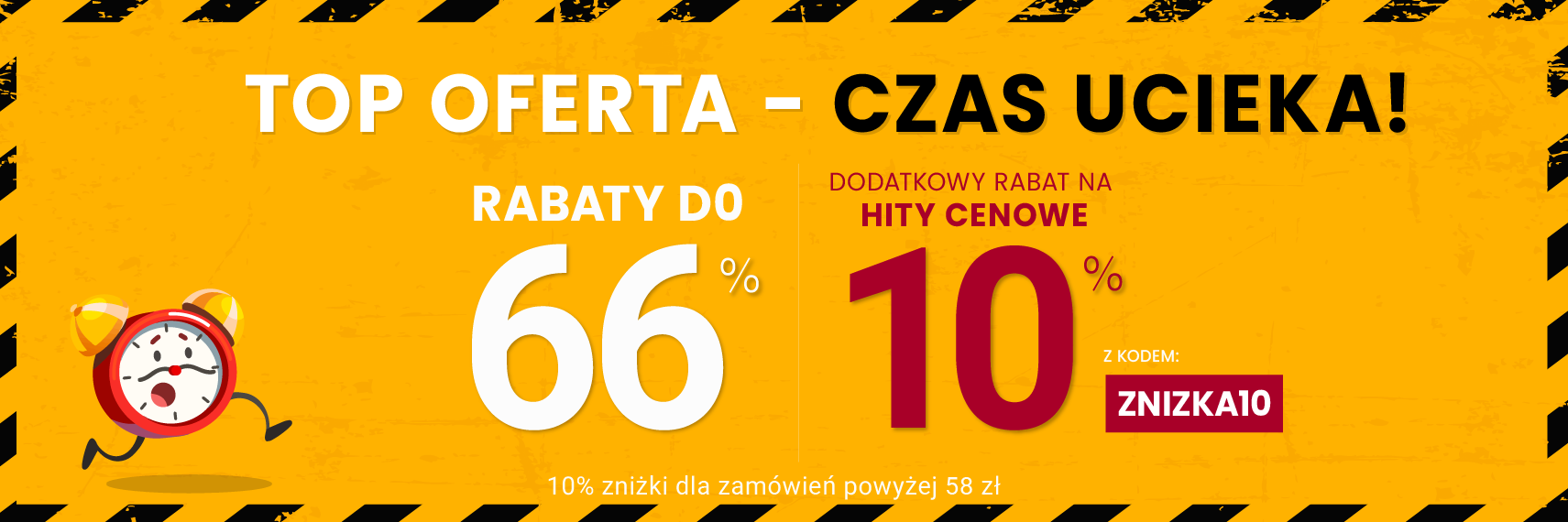 Rabaty do 66 % + extra rabat 10 %