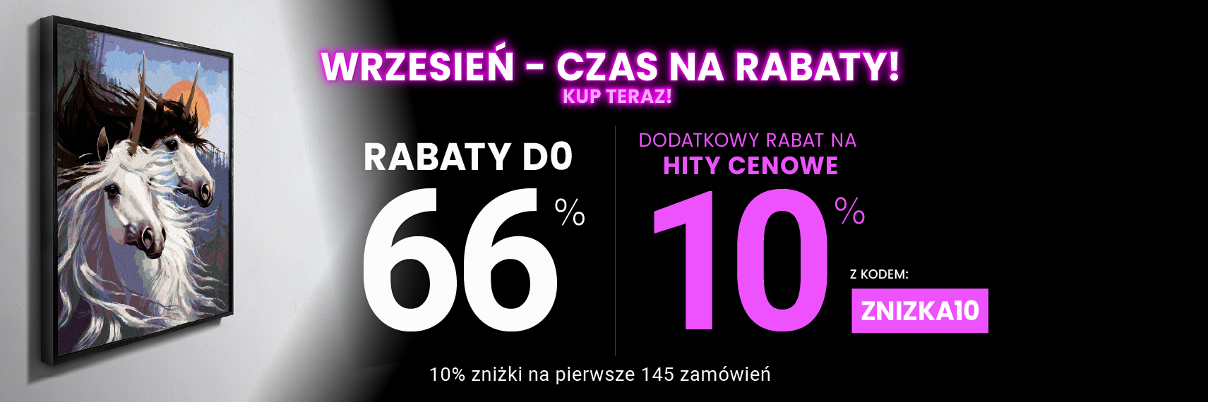 Rabaty do 66 % + extra rabat 10 %