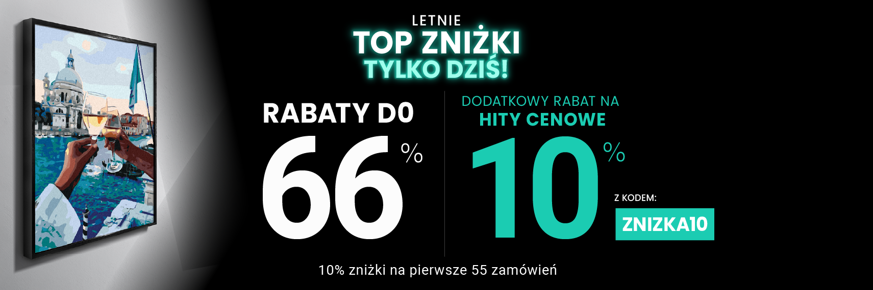 Rabaty do 66 % + extra rabat 10 %