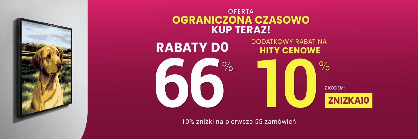 Rabaty do 66 % + extra rabat 10 %