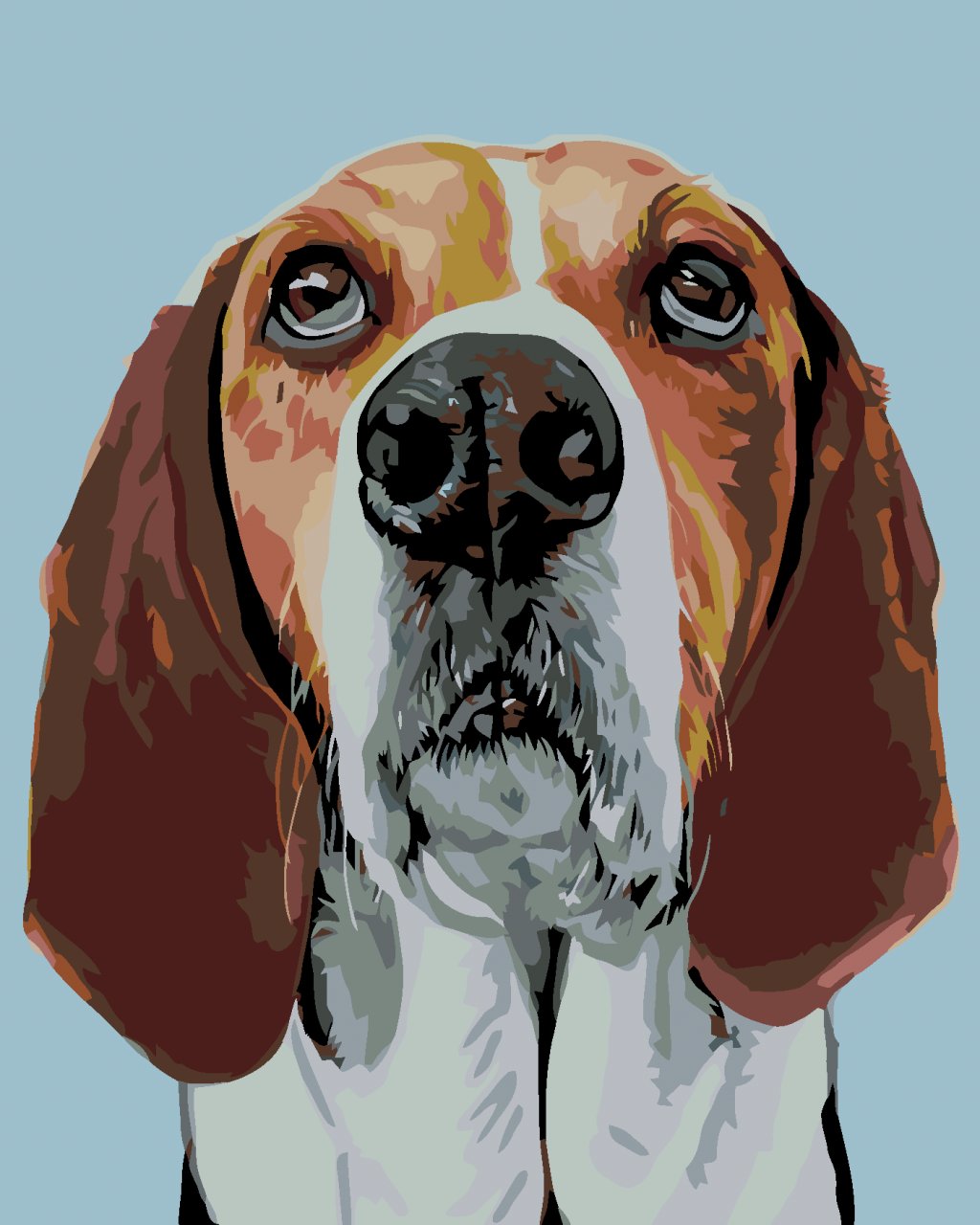 Malowanie po numerach – Pies Beagle
