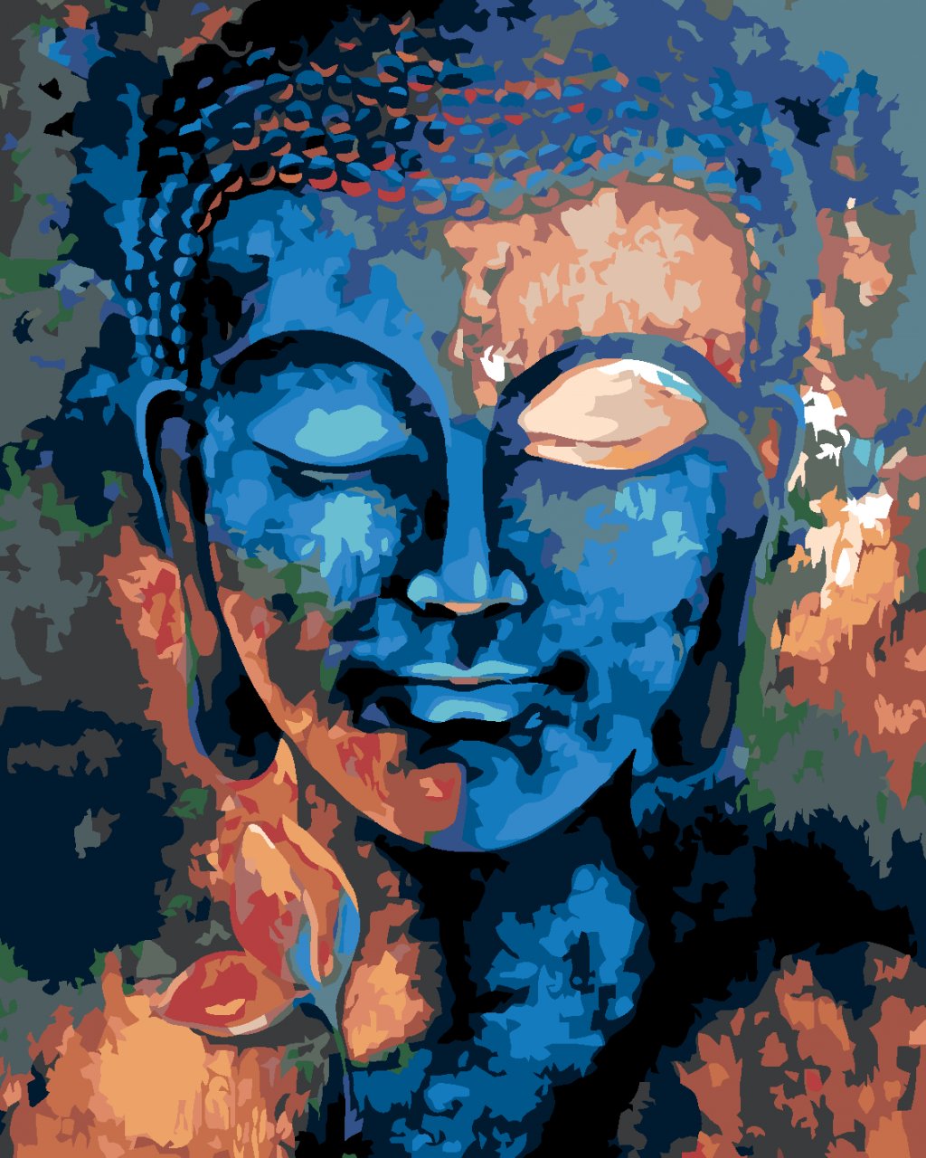 Malowanie po numerach – Kolorowy Budda